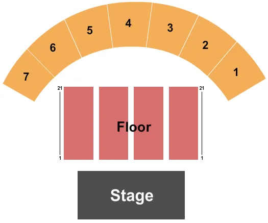 END STAGE Seating Map Seating Chart