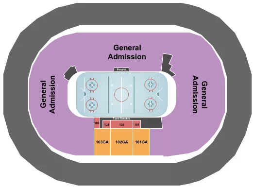 3ICE HOCKEY Seating Map Seating Chart
