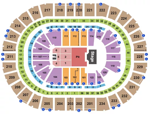 BILLY STRINGS Seating Map Seating Chart