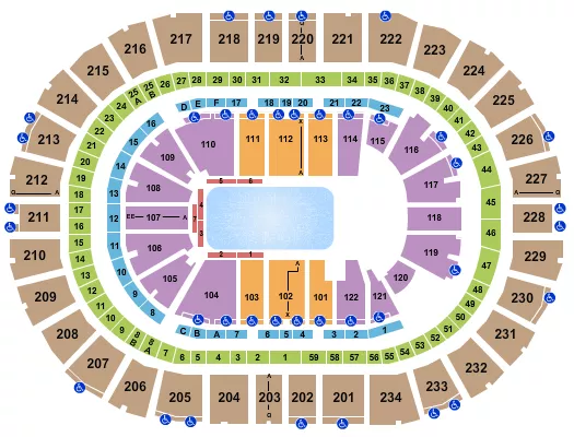 CIRQUE DU SOLEIL CRYSTAL Seating Map Seating Chart