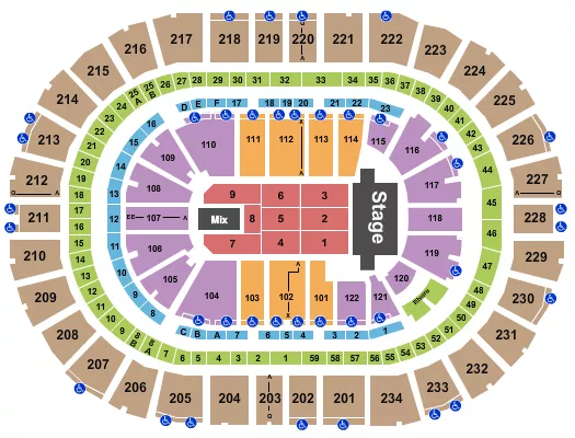 ENDSTAGE 3 Seating Map Seating Chart