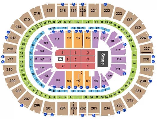 ENDSTAGE 6 Seating Map Seating Chart