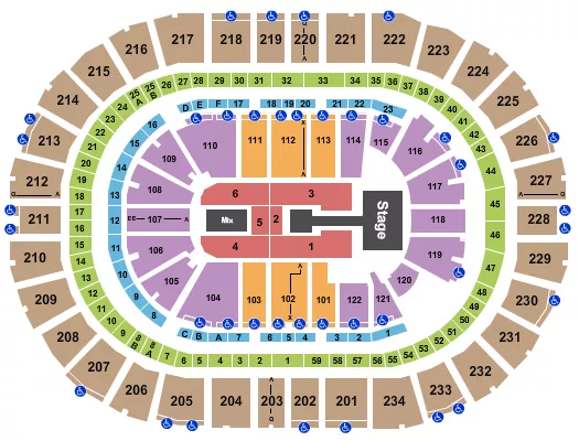 ENDSTAGE CATWALK Seating Map Seating Chart