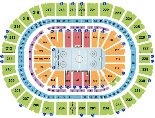HOCKEY Seating Map Seating Chart