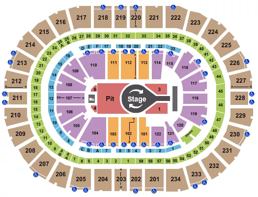 KACEY MUSGRAVES Seating Map Seating Chart
