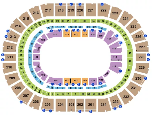 MONSTER JAM 2 Seating Map Seating Chart