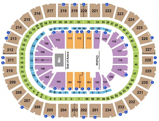 PBR Seating Map Seating Chart