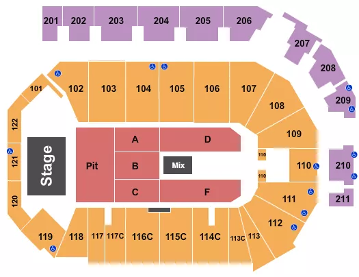 ZACH TOP Seating Map Seating Chart