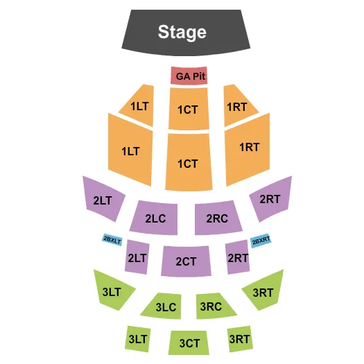 ENDSTAGE GA PIT Seating Map Seating Chart