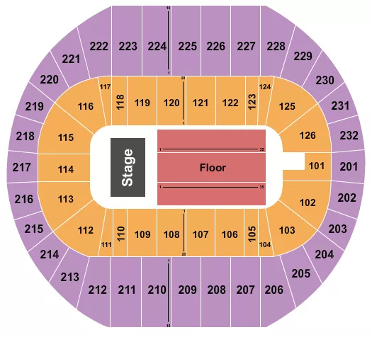 ENDSTAGE 4 Seating Map Seating Chart
