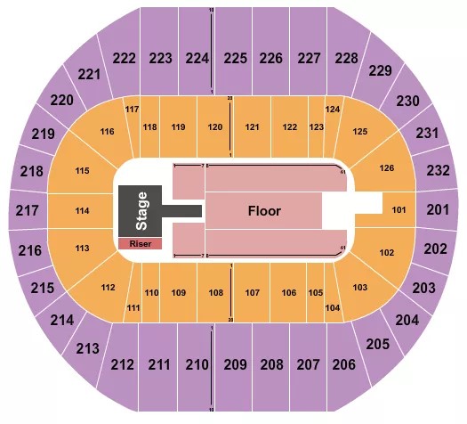 ICE CUBE Seating Map Seating Chart