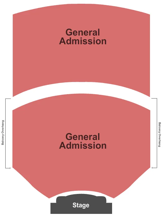 END STAGE GA Seating Map Seating Chart