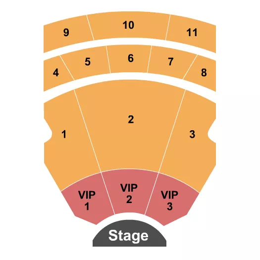 ENDSTAGE W VIP 1 3 Seating Map Seating Chart