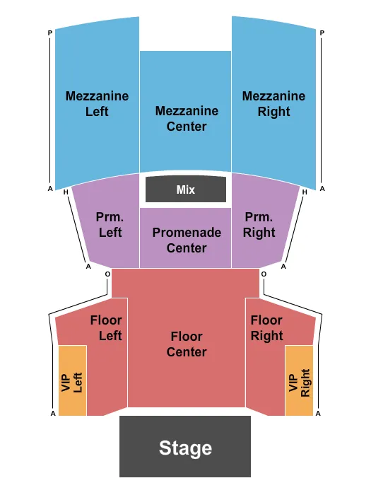 ENDSTAGE RSV ALL Seating Map Seating Chart