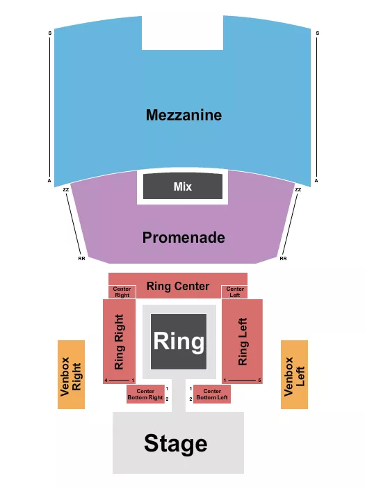 MMA Seating Map Seating Chart