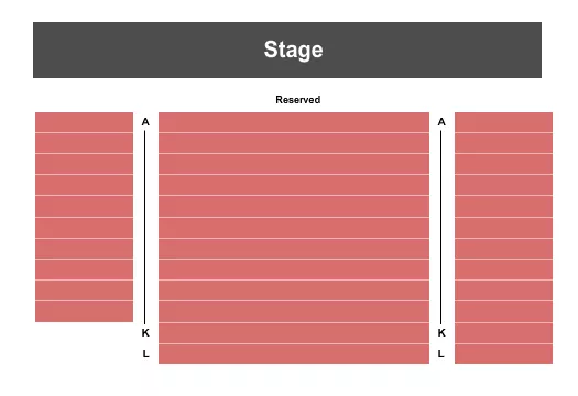 END STAGE Seating Map Seating Chart