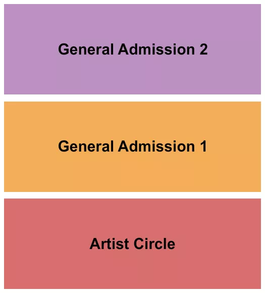 ARTIST CIRCLE GA 1 2 Seating Map Seating Chart