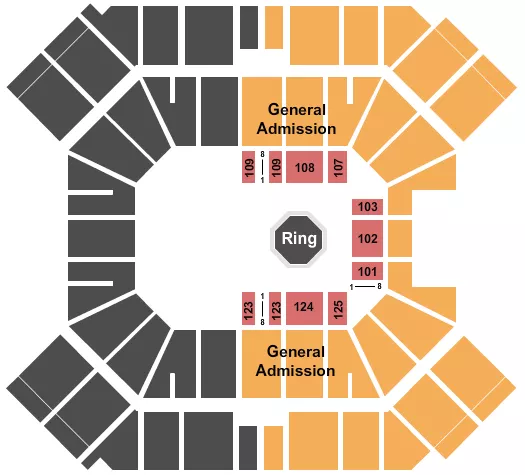 MMA 2 Seating Map Seating Chart