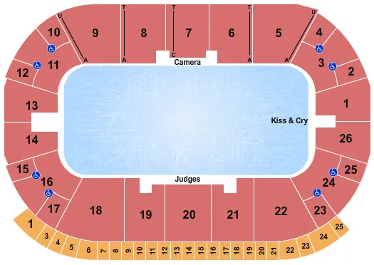 ICE DANCE Seating Map Seating Chart