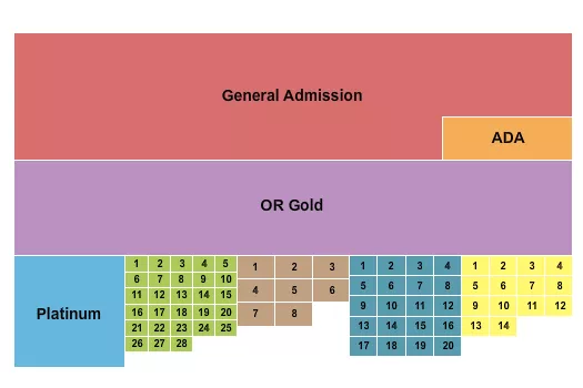 PARC JEAN DRAPEAU FESTIVAL 2 Seating Map Seating Chart