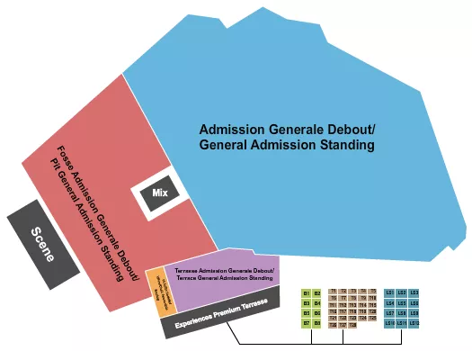PARC JEAN DRAPEAU GA MULTIPLE TABLES Seating Map Seating Chart