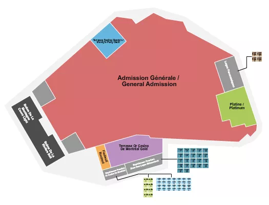PARC JEAN DRAPEAU OSHEAGA FEST 2 Seating Map Seating Chart
