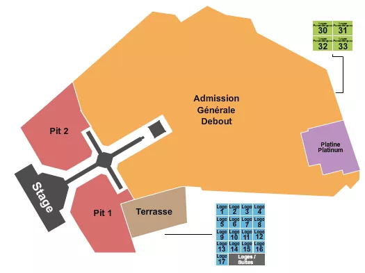 PARC JEAN DRAPEAU THE WEEKND Seating Map Seating Chart