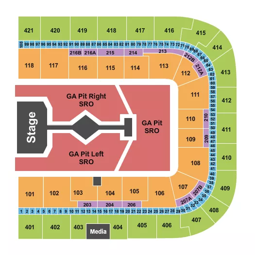 TAYLOR SWIFT Seating Map Seating Chart