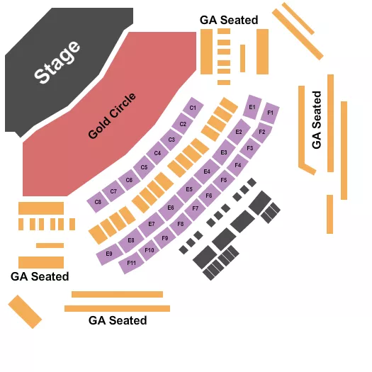 ENDSTAGE GC Seating Map Seating Chart
