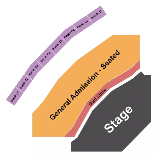 GC GA SEATED BOOTHS Seating Map Seating Chart