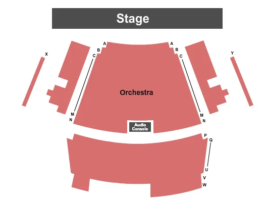 PARKER ARTS CULTURE EVENTS CENTER END STAGE Seating Map Seating Chart