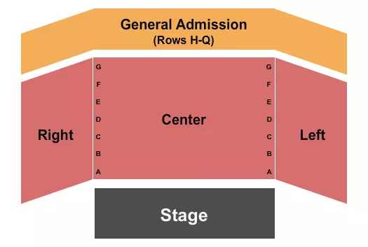 PARKWAY THEATER MN ENDSTAGE 2 Seating Map Seating Chart
