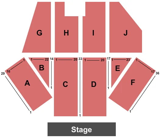 ENDSTAGE 2 Seating Map Seating Chart