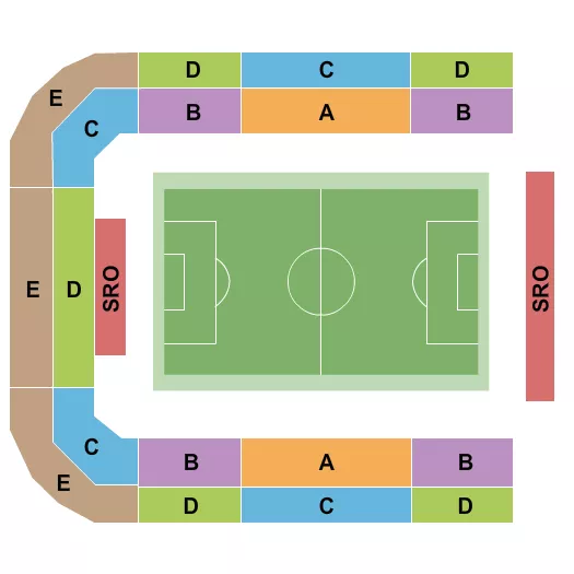 LA28 FOOTBALL Seating Map Seating Chart