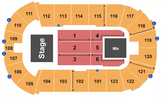 ENDSTAGE 5 Seating Map Seating Chart