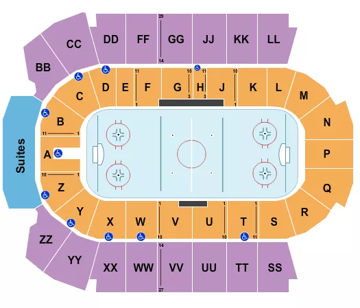 HOCKEY Seating Map Seating Chart