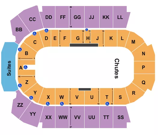 PBR Seating Map Seating Chart