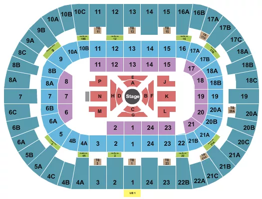 PECHANGA ARENA SAN DIEGO NATE BARGATZE Seating Map Seating Chart