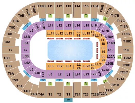 PECHANGA ARENA SAN DIEGO DISNEY ON ICE 1 Seating Map Seating Chart