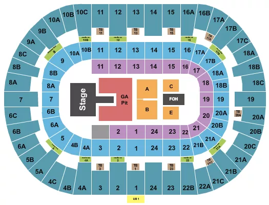 PECHANGA ARENA SAN DIEGO LAUFEY Seating Map Seating Chart