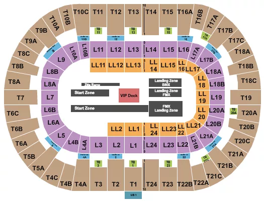 PECHANGA ARENA SAN DIEGO NITRO CIRCUS Seating Map Seating Chart