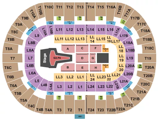 PECHANGA ARENA SAN DIEGO PHIL WICKHAM Seating Map Seating Chart
