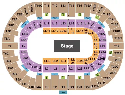 PECHANGA ARENA SAN DIEGO RINGLING BROS Seating Map Seating Chart