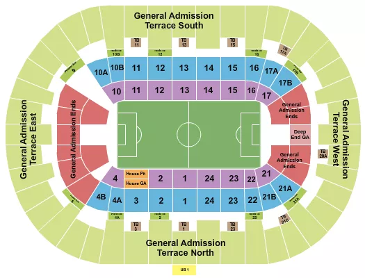 PECHANGA ARENA SAN DIEGO SOCCER 2 Seating Map Seating Chart