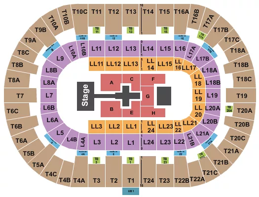 PECHANGA ARENA SAN DIEGO TOBYMAC 2 Seating Map Seating Chart