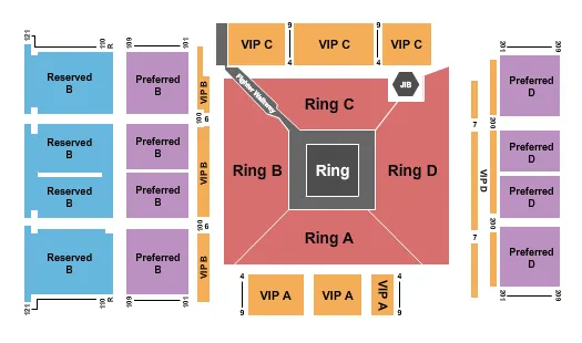 SUMMIT AT PECHANGA RESORT CASINO BOXING Seating Map Seating Chart