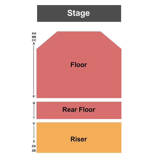 PEND OREILLE PAVILION AT NORTHERN QUEST RESORT CASINO SARA EVANS Seating Map Seating Chart