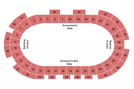 PENNSYLVANIA FARM SHOW COMPLEX EXPO CENTER RODEO Seating Map Seating Chart