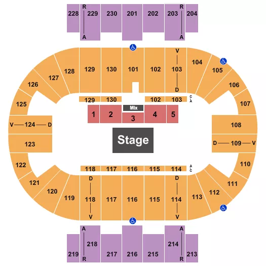 ALICE COOPER Seating Map Seating Chart