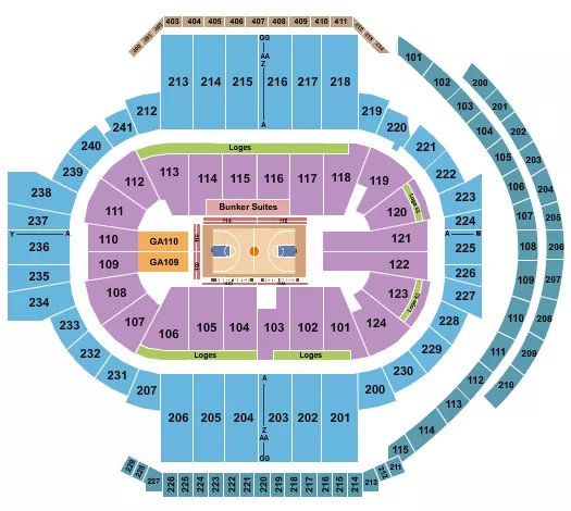 BASKETBALL WOMEN Seating Map Seating Chart